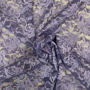 Elastična čipka ,Lara, denim modra