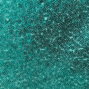 Čipka Special, na mehkem tilu, bleščice, turkizna